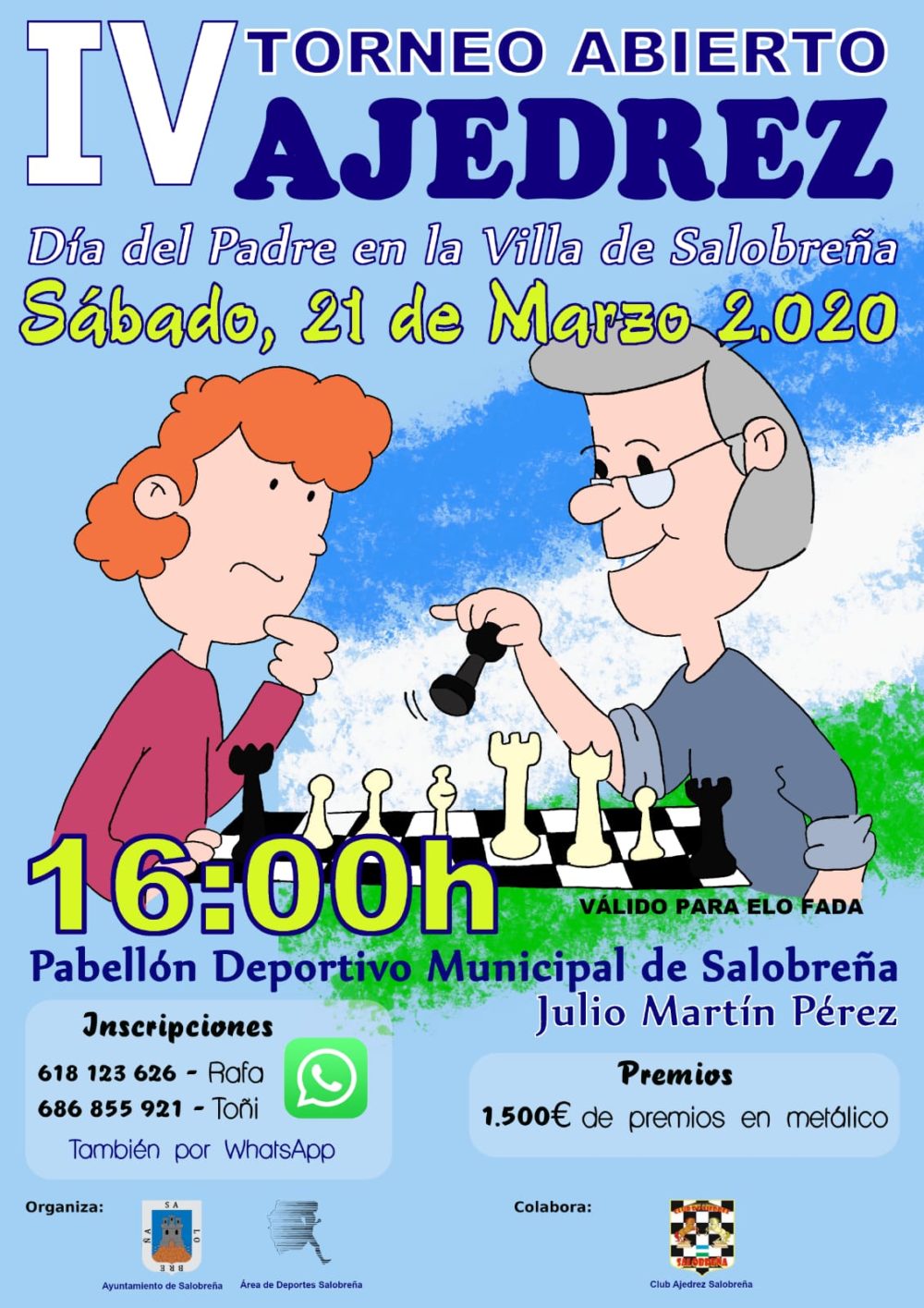 IV TORNEO ABIERTO AJEDREZ DIA DEL PADRE - Delegación Granadina de Ajedrez